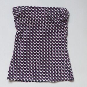 Express Fuchsia Print Strapless Tube Top, Size XS